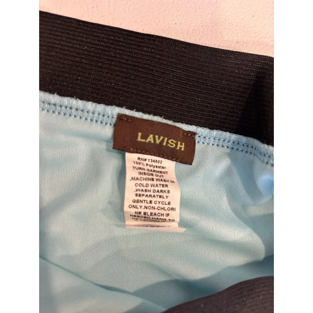 Lavish Maxi Skirt Aqua‎ Teal Pleated Fairy Flowy Long Skirt Sz L Boho